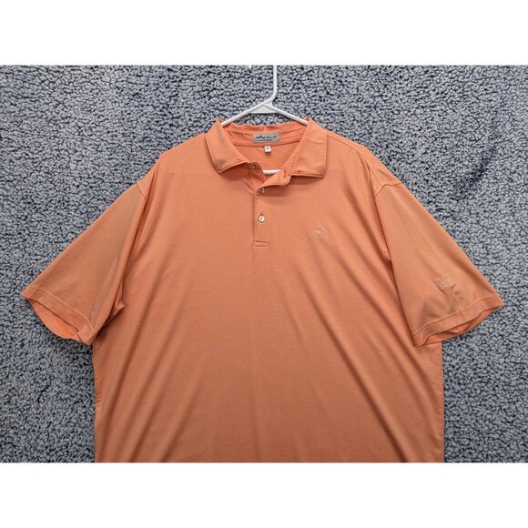 Peter Millar Summer Comfort Polo Mens XL Nanea Golf Club Lightweight Orange - Picture 3 of 12